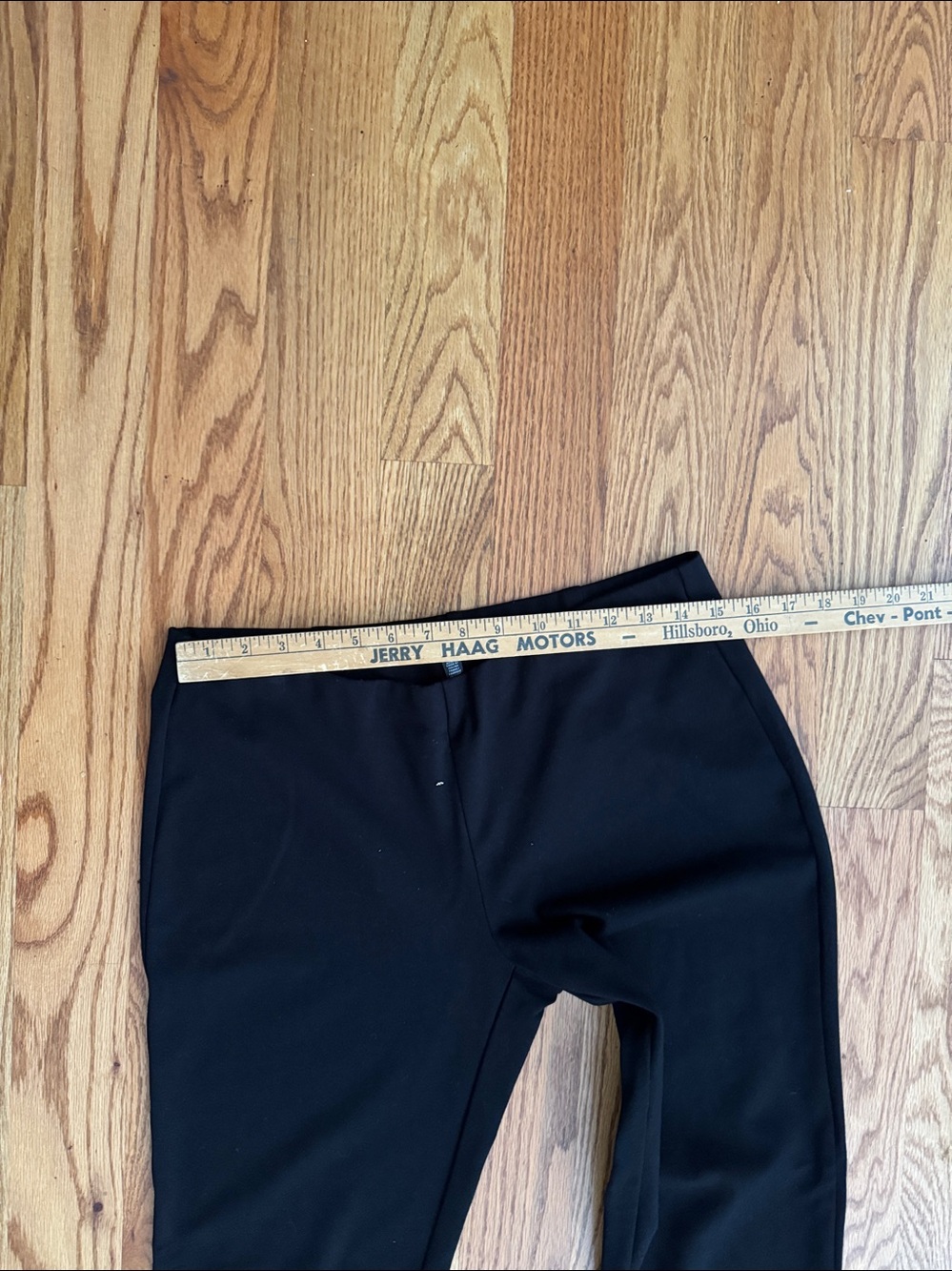 Eileen Fisher Straight Leg Black Ponte Pants - Picture 5 of 6